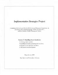 Implementation Strategies Project - Session 5: Handling Racist Incidents
