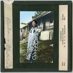 Woman in Shawl in Alert Bay