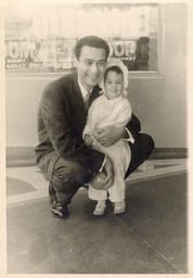 Syd Freedman with his daughter