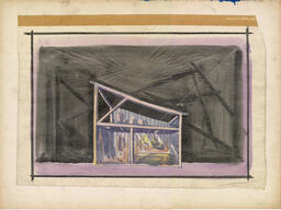 Untitled Watercolor [Oklahoma! barn], (covered)