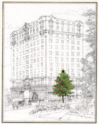 Mayflower Park Hotel Christmas greeting card