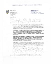 Correspondence: Porath to Braundy: Teacher Education Program