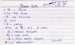 Carrot Cake [Recto and Verso]