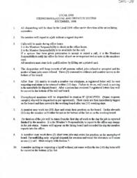 Local 2300, Hiring Regulations and Dispatch System