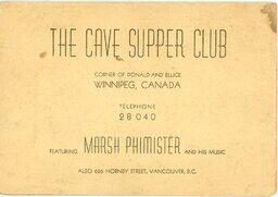 The Cave souvenir photograph 1943 (cover)