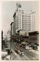 Granville Street looking North from Robson Street, Vancouver, B.C. (Front)