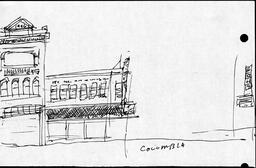 Intersection of Pender and Columbia Sketch