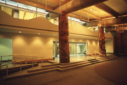 Entrance to Sty-Wet-Tan, the Great Hall in the First Nations Longhouse -colour