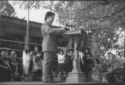 Robin Woodhead Greeting the Crowd